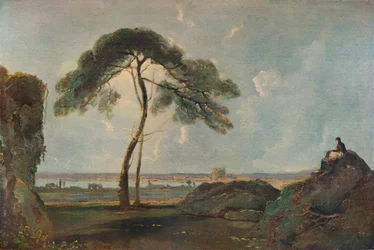 Italienische Landschaft mit einer Steineiche, ca. 1756, 1938