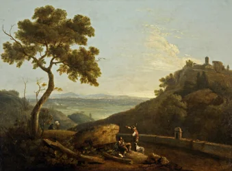 Der Tempel der Sibylle und die Campagna, Tivoli, Italien