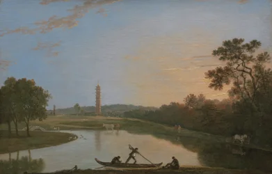 Kew Gardens: Die Pagode und die Brücke [1985, Cormack, YCBA Concise Catalogue]