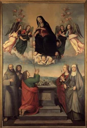 Madonna mit dem Gürtel und den Heiligen
