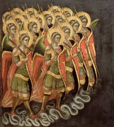 Die himmlische Heerschar, ca. 1348-54