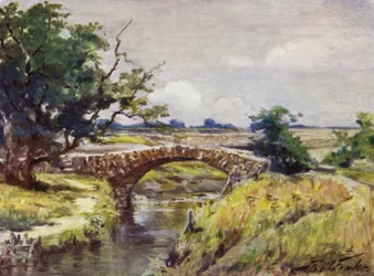 Alte römische Brücke, in der Nähe von Swansea