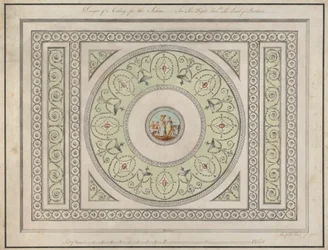 Headfort House, Irland: Salondecke