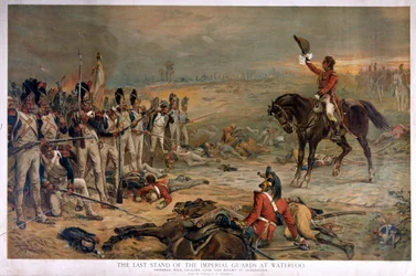 Der letzte Widerstand der kaiserlichen Garde bei Waterloo 1815