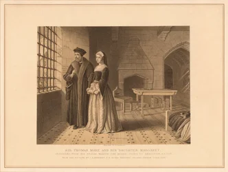 Sir Thomas More und seine Tochter Margaret, 1878