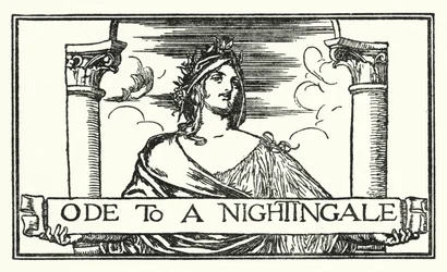 Illustration für Gedichte von John Keats: Ode an eine Nachtigall (Lithografie)