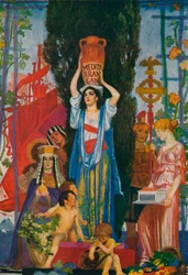 Skizze der Sieben Meere, ca. 1922, 1923