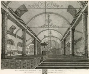 Westansicht des Inneren von St. Paul