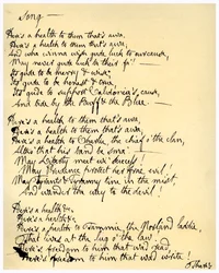 Ein Hoch auf die Abwesenden, ca. 1792