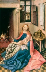 Madonna mit Kind vor einem Kamin, 1430er Jahre