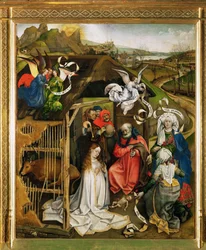 Geburt Christi. Anbetung der Hirten. 1420-1430