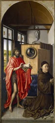 Johannes der Täufer und der Franziskaner Heinrich von Werl, 1437