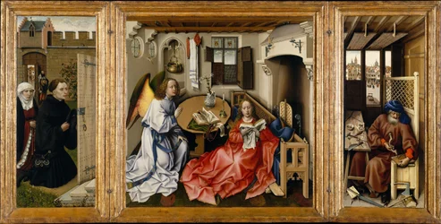 Die Verkündigung Mérode-Triptychon, ca. 1428-1432