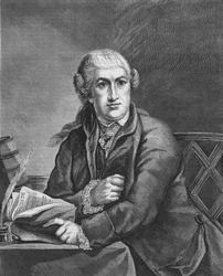 David Garrick britischer Schauspieler (1717 - 1779) studiert die Rolle von Shakespeares Macbeth; Gravur des 19. Jahrhunderts, basierend auf dem Gemälde von Robert-Edward Pine. Bianchetti-Sammlung