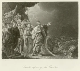 Knut tadelt seine Höflinge