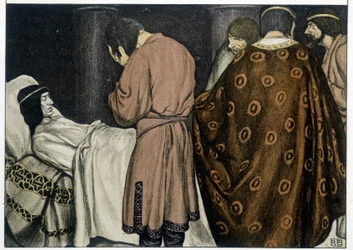 Der Tod von Tristan - in „Der Roman von Tristan und Isolde“ von Robert Engels
