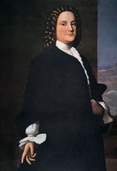 Benjamin Franklin in seinen frühen 40ern