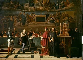 Galileo vor dem Heiligen Offizium im Jahr 1632