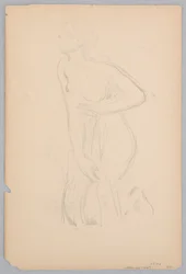 Studie für eine kniende Frau, „Weinfest“, Mendelssohn Glee Club, New York