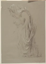 Studie für eine stehende Frau mit Kind, „Weinfest“, Mendelssohn Glee Club, New York, NY