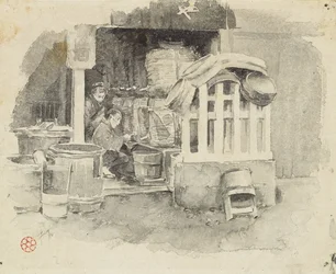 Wo Sake verkauft wird, 1890