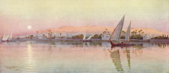 Kairo vom Fluss am Abend