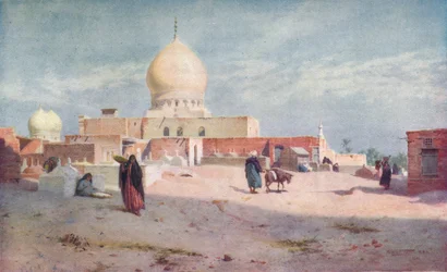 Scheichs Grab in Damietta, ca. 1880