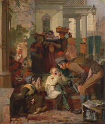 Erfrischung der Müden [1847, Royal Academy of Arts, London, Ausstellungskatalog]