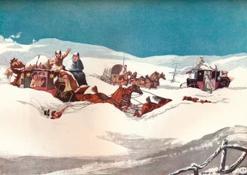 Die Holyhead und Chester Postkutschen, 1905