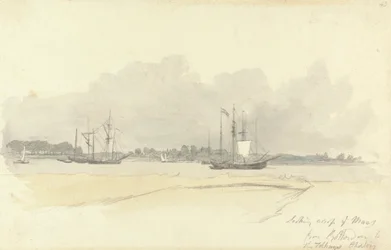 Blick über die Maas von Rotterdam