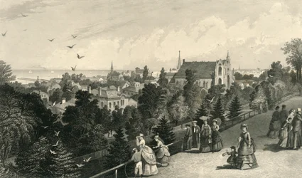 Stadt Cleveland, vom Reservoir Walk