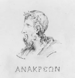 Porträt von Anacreon