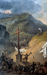 Kriege der Vendée (1793-1796): „Die Chouans am Fuße des Kalvarienbergs vor der Schlacht“ (Detail)