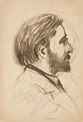 Porträtskizze von Louis M. Eilshemius, 1903