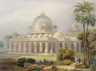 Das Roza in Mehmoodabad in Guzerat, oder das Grab des Viziers von Sultan Mehmood, aus Band II von Scenery, Costumes and Architecture of India