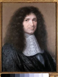 Porträt von Jean Baptiste (Jean-Baptiste) Colbert (1619-1683), Finanzintendant von Ludwig XIV.