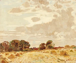 Ernte bei den Knowes, East Linton