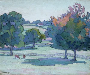 Ahornbäume in Cuckfield, Sussex, 1914