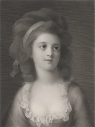 Halbporträt von Sophie oder Apollonia Helena Potocka als junges Mädchen