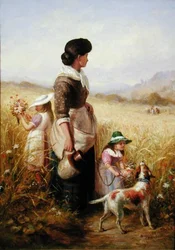 Sommerblumen pflücken