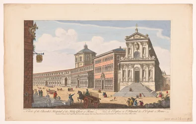 Ansicht der Kirche Santo Spirito in Sassia in Rom