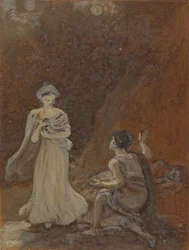 Lysander erwacht und sieht Helena
