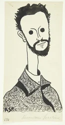 Porträt des Malers und Keramikers Chr. Joachim (1870-1943)