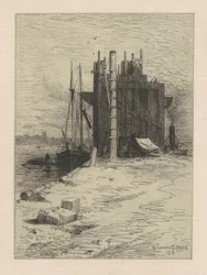 Kohlenlager in New Bedford