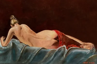 Eleganter liegender Akt