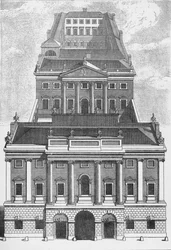 Eine perspektivische Ansicht der Bank of England, 1743 1903
