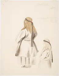 Bäuerin und Mädchen aus Joutseno