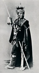 Ein Algonquin-Krieger, 1912