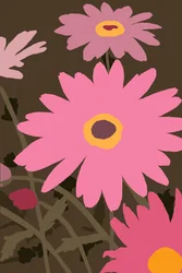 Gemalte Gänseblümchen