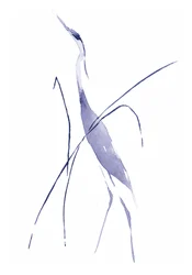 Anmutiger blauer Reiher